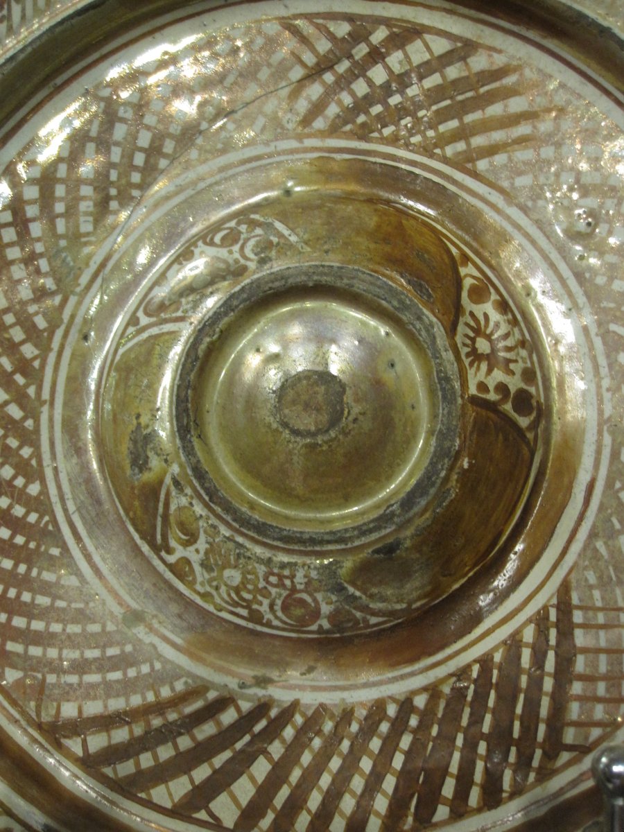 Assiette hispano-mauresque à reflets métalliques. Manises, XVIe siècle-photo-4