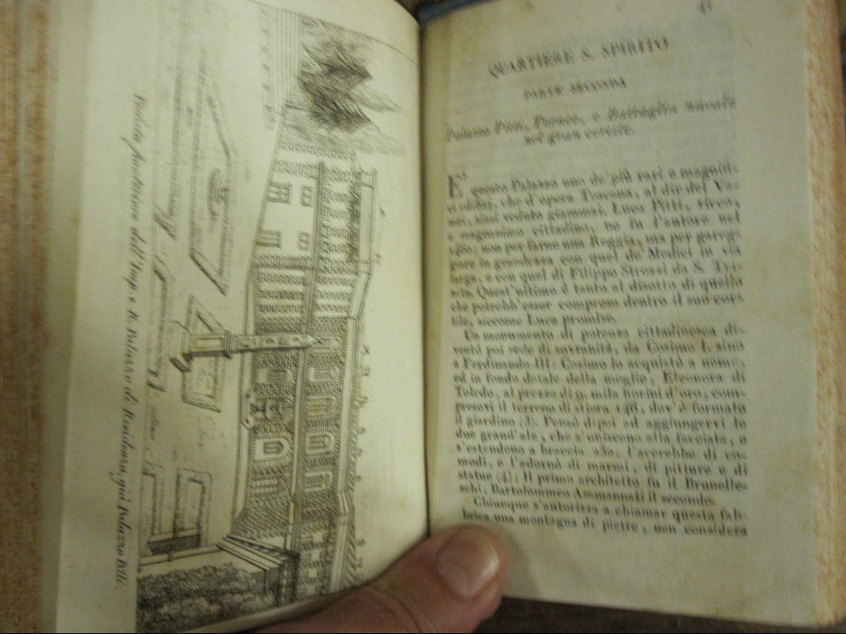 l'Osservatore Fiorentino. By Giuseppe Del Bosso. Florence, 1831. 16 Volumes With Plates.-photo-1