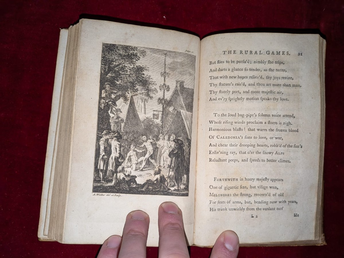 WILLIAM SOMERVILLE : THE CHASE, UN POÈME. LONDRES 1773. POÈME ANGLAIS CONSACRÉ À LA CHASSE. -photo-5