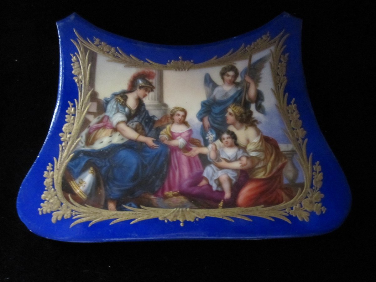 Allegory Of The French Monarchy. 18th Century Porcelain Or Early 19th Century