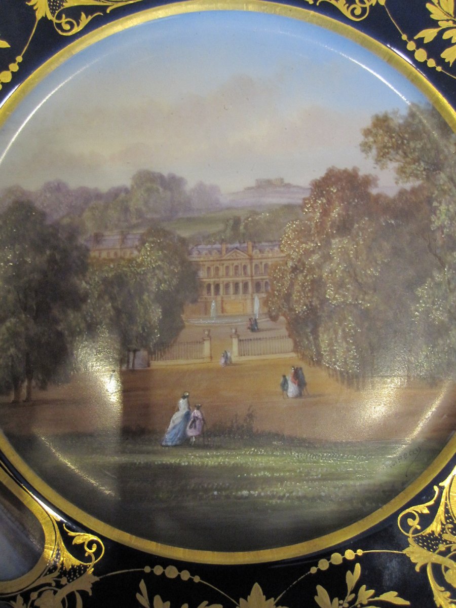 19th Century Sèvres Porcelain Plate-photo-2