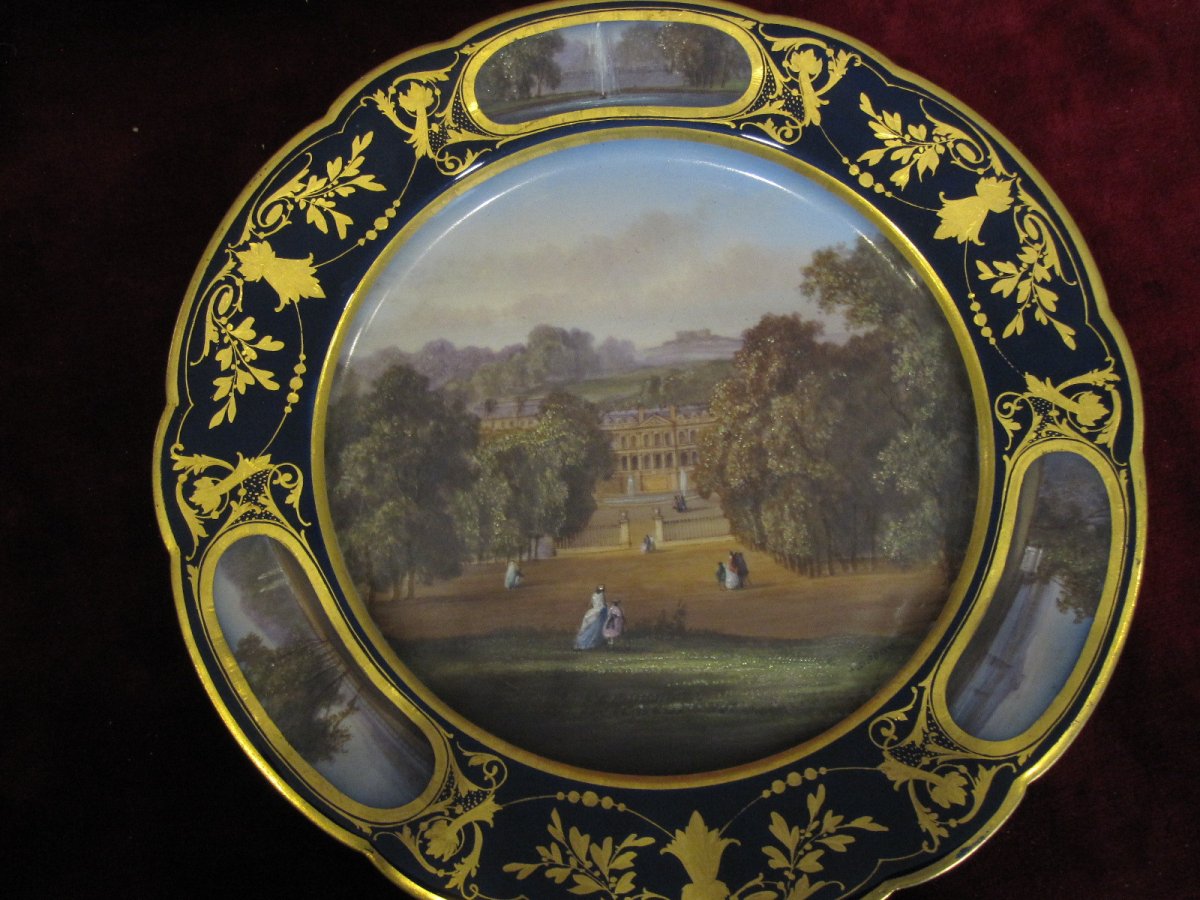 19th Century Sèvres Porcelain Plate-photo-3