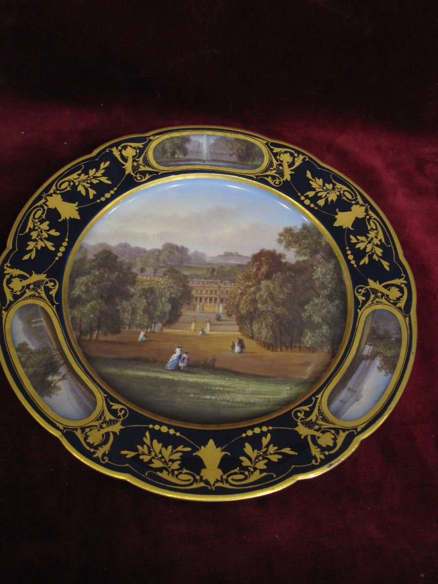 19th Century Sèvres Porcelain Plate-photo-8