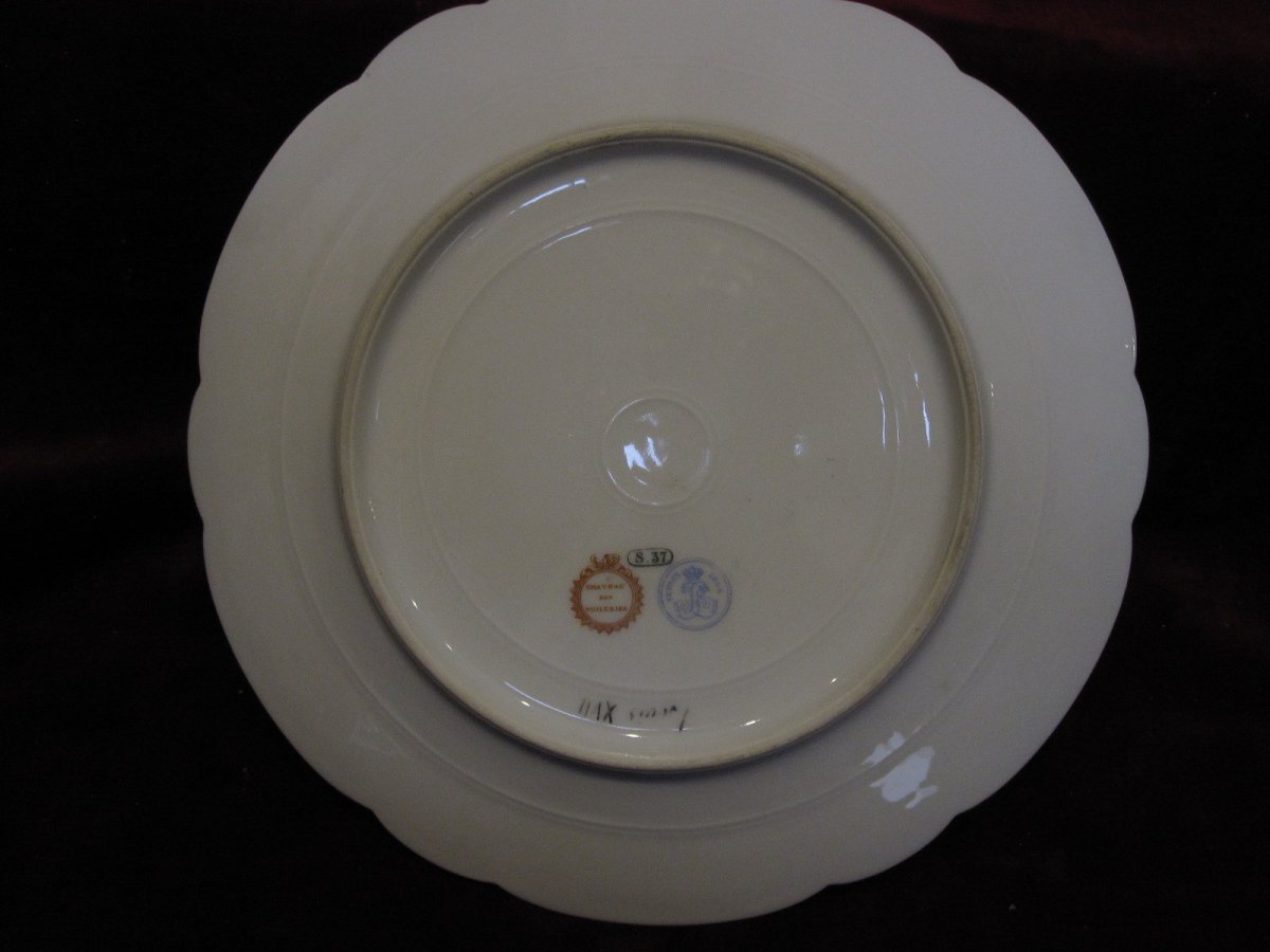 Sèvres Porcelain Plate. Portrait Of Louis XVII Dauphin-photo-2