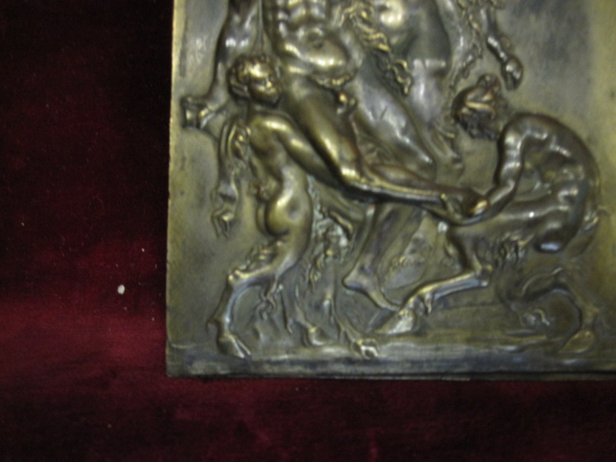 Bronze Plaque With Mythological Scene: The Bath Of Apollo-photo-3