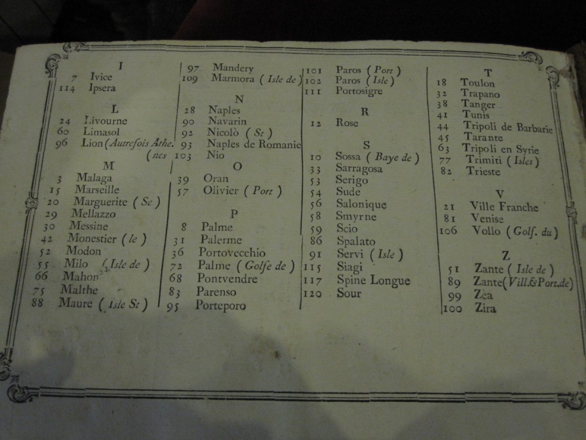 PLANS DES PORTS ET RADES DE LA MER MEDITERRANIE. 1779. Bel atlas avec 124 gravures-photo-2