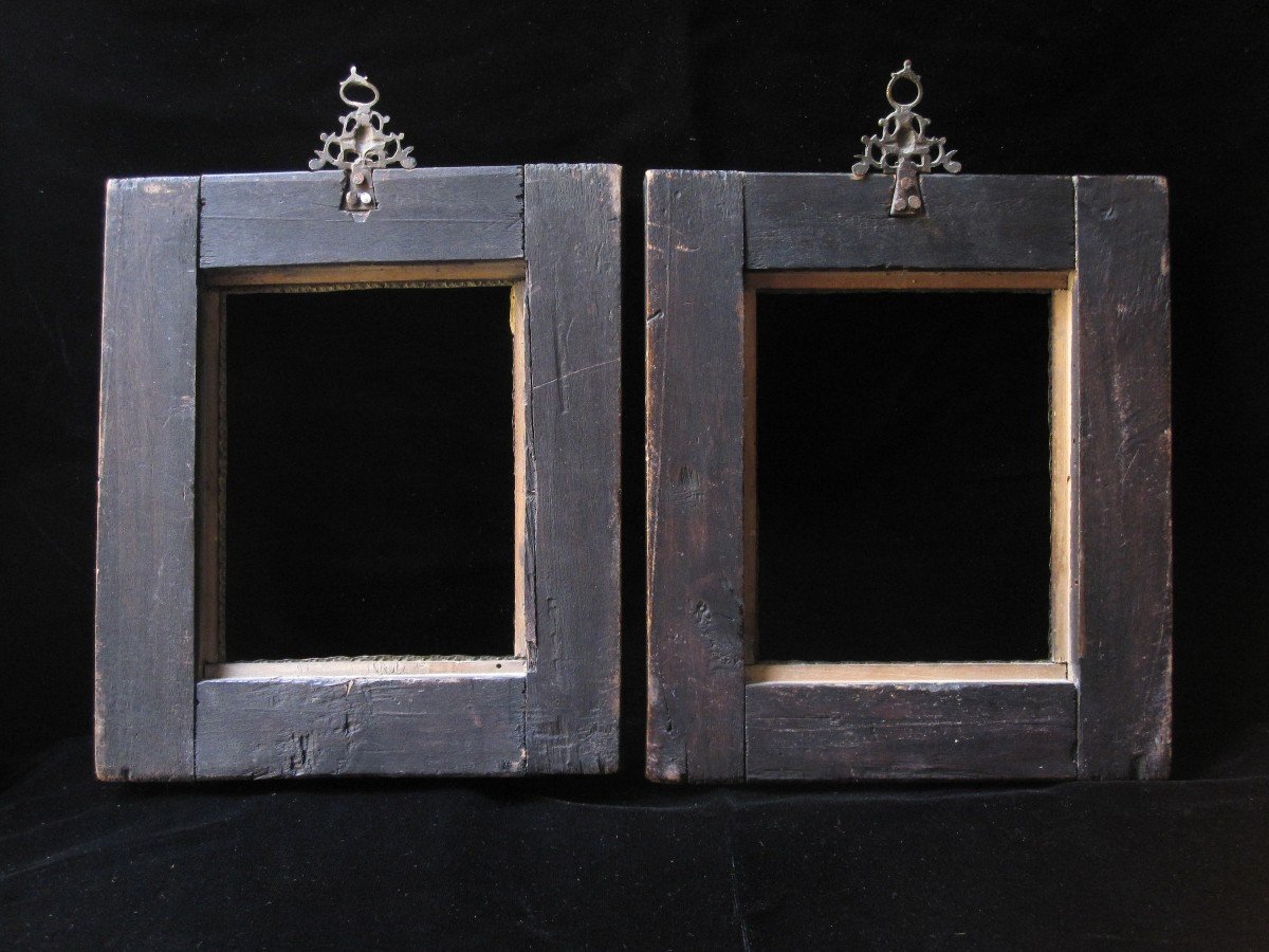 Pair Of Wooden And Gilt Bronze Frames From The Eighteenth Century-photo-1