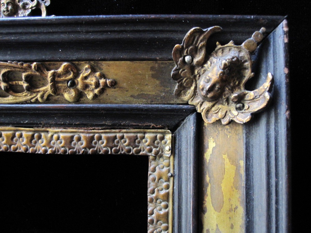 Pair Of Wooden And Gilt Bronze Frames From The Eighteenth Century-photo-3