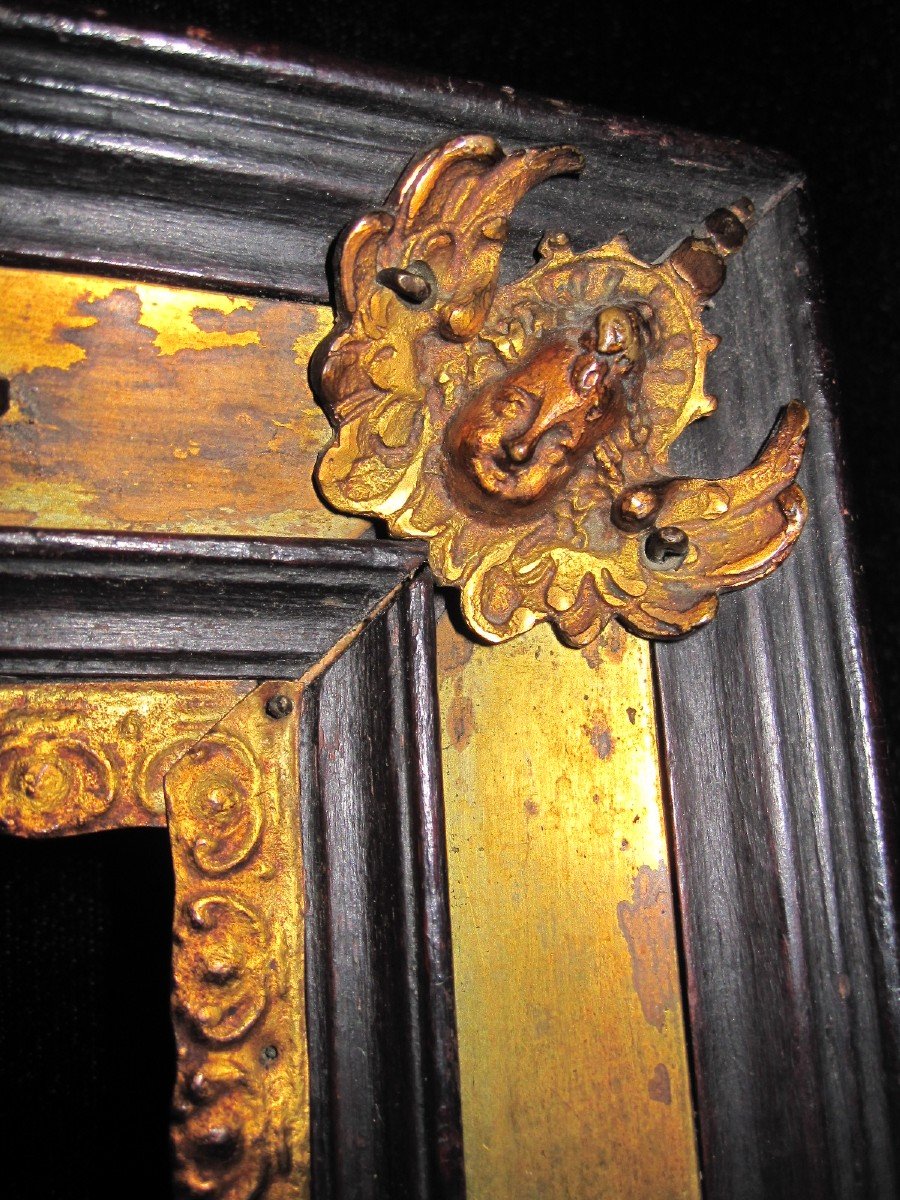 Pair Of Wooden And Gilt Bronze Frames From The Eighteenth Century-photo-5