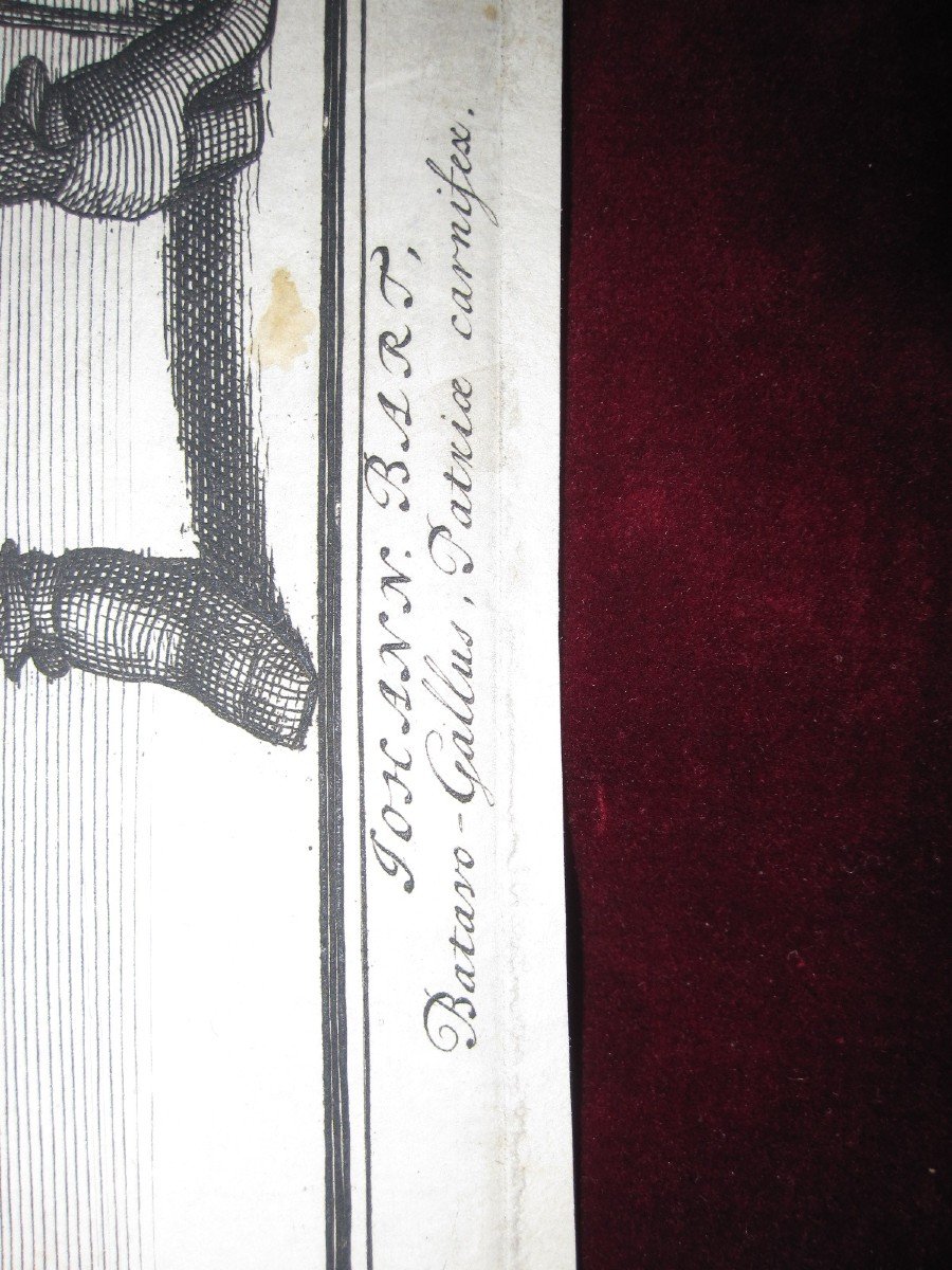 Rare Gravure Sur Cuivre, XVIIIe Siecle: Pirate Johann Bart-photo-4