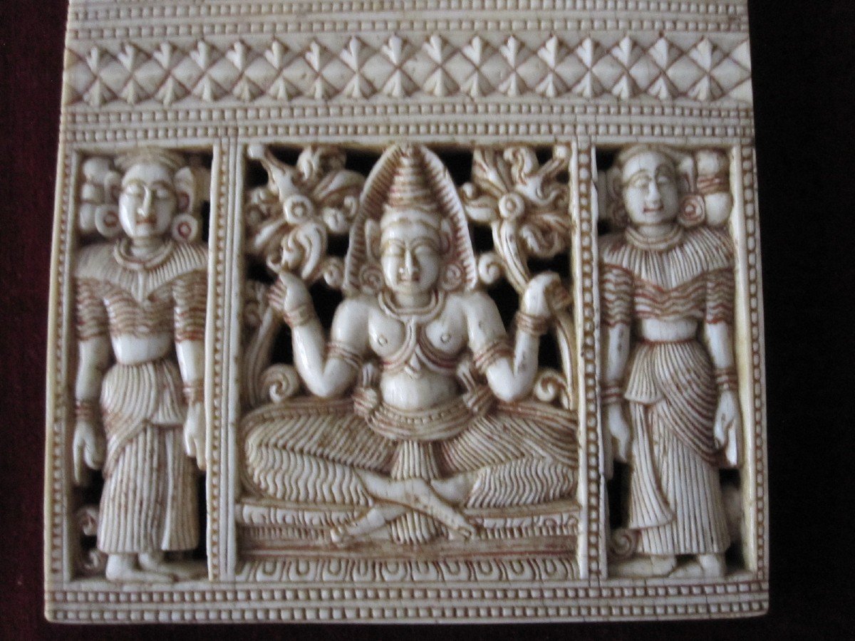 Comb Carved In Ivory. India Or Sri Lanka 18th Century-photo-2