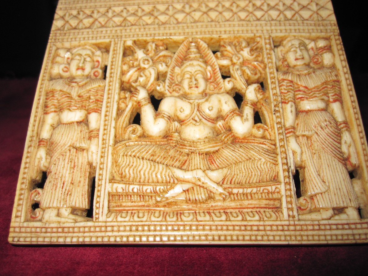 Comb Carved In Ivory. India Or Sri Lanka 18th Century-photo-5