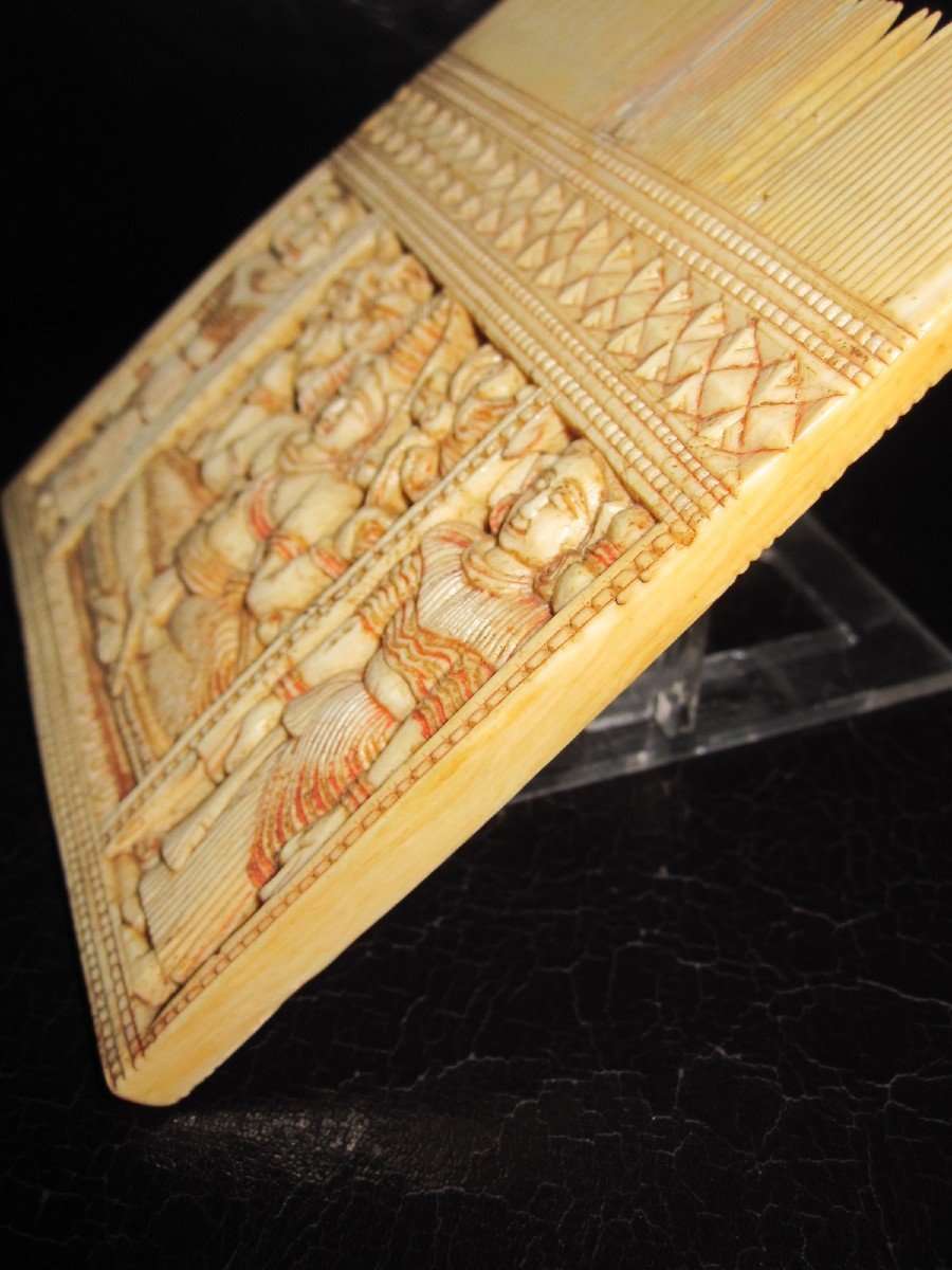 Comb Carved In Ivory. India Or Sri Lanka 18th Century-photo-8