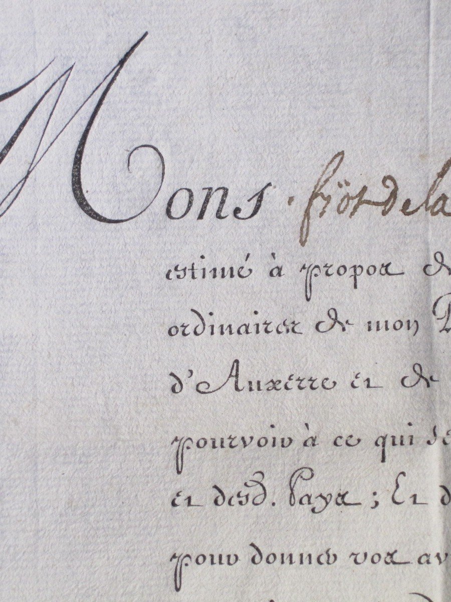 Royalisme. Buste Pour Sceau, Et Document Autographe De Louis XVI. Daté 1787-photo-2