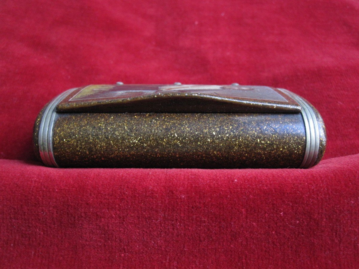 Beautiful Tobacco Box Of The S. XVIII With The Image Of San Francisco Javier Patron Saint Of Sailors-photo-3