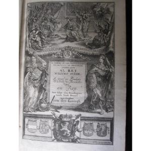 Le Trésor Des Privilèges De La Ville De Bruxelles. 1698. Frontis Et Autres Belles Gravures