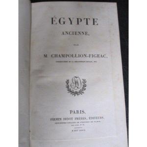 Ancient Egypt. By M. Champollion-figeac. Paris: Firmin Didot 1839