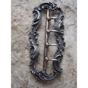 Rococo Style Sterling Silver Buckle