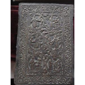 Gospel Cover From The Middle Ages. Layer Made In Bronze With A 19th Century Mold