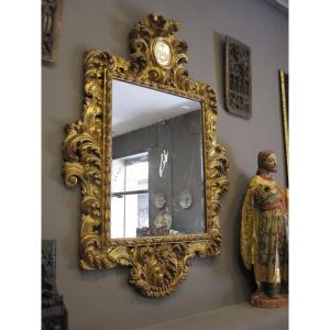 Large Carved And Gilded Baroque Frame. 17th Century
