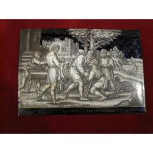 The Return Of The Prodigal Son. 16th-century Limoges Enamel