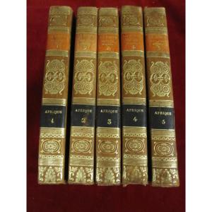 J.f. De La Harpe. Voyages. Africa In 5 Volumes. 1830. With Map.