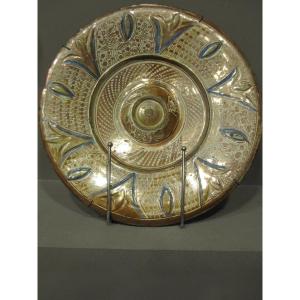 Assiette hispano-mauresque à reflets métalliques. Manises, XVIe siècle