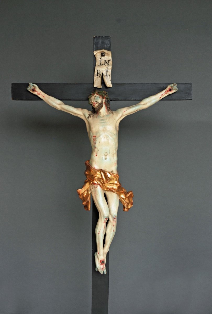 Crucifixion Du Christ Schwanthaler Vers 1750-photo-2