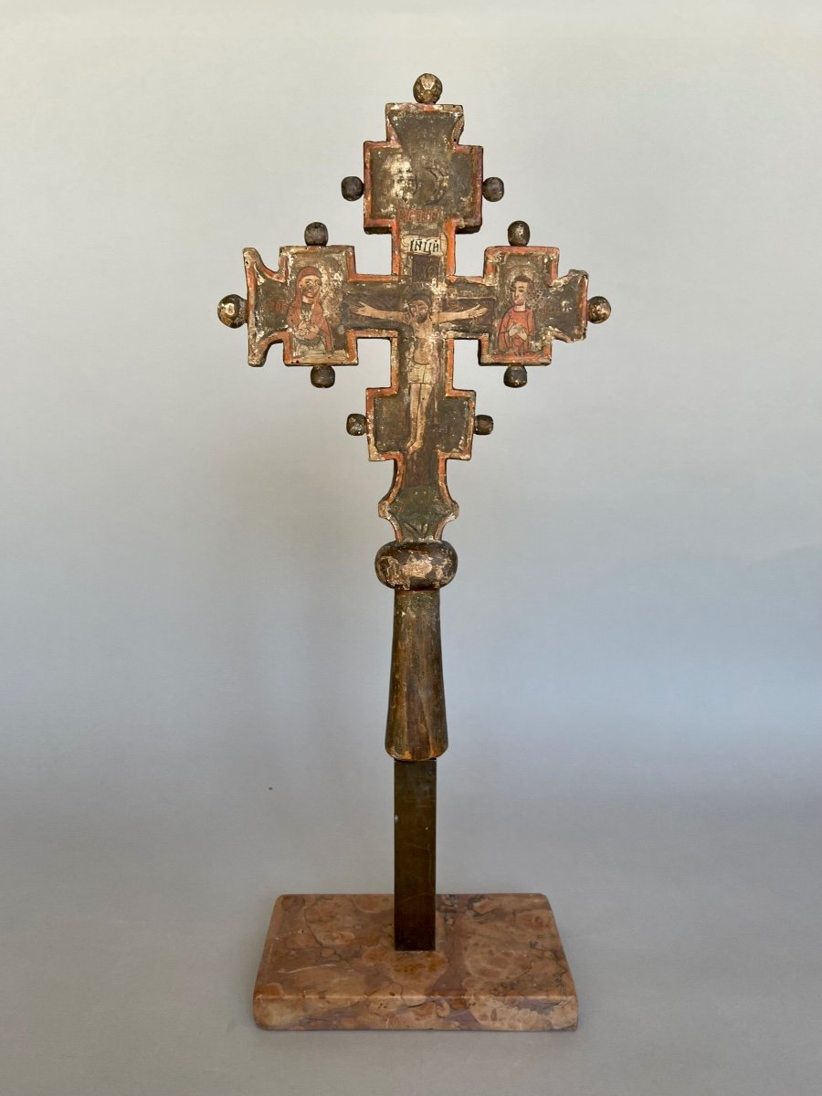 Procession Cross Byzantine Style 17th Century