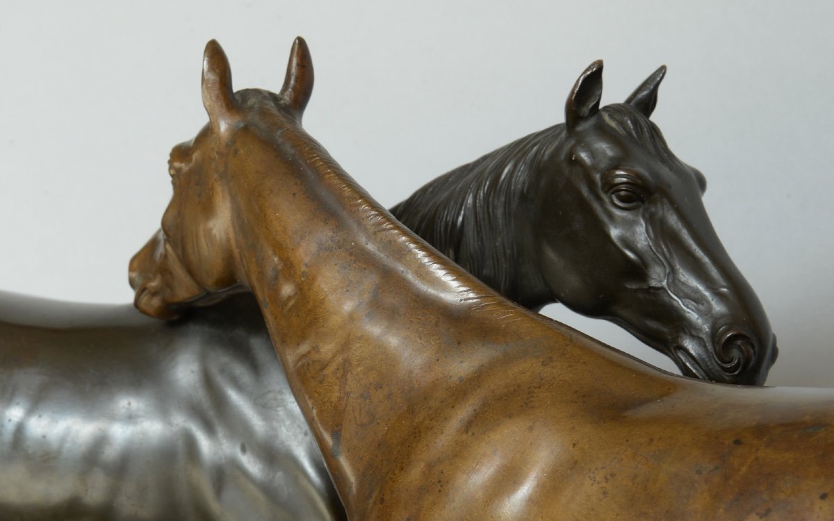 Bronze Horse Hans Gebhard Berlin Around 1910-photo-1