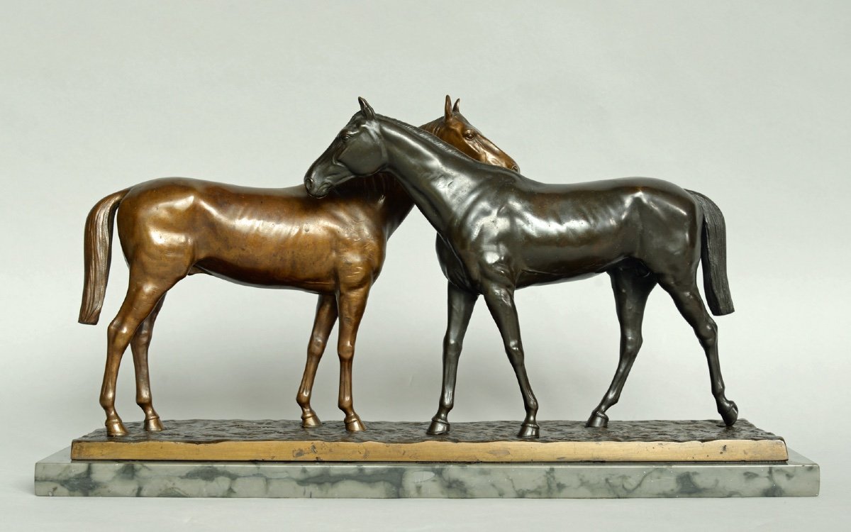 Bronze Horse Hans Gebhard Berlin Around 1910