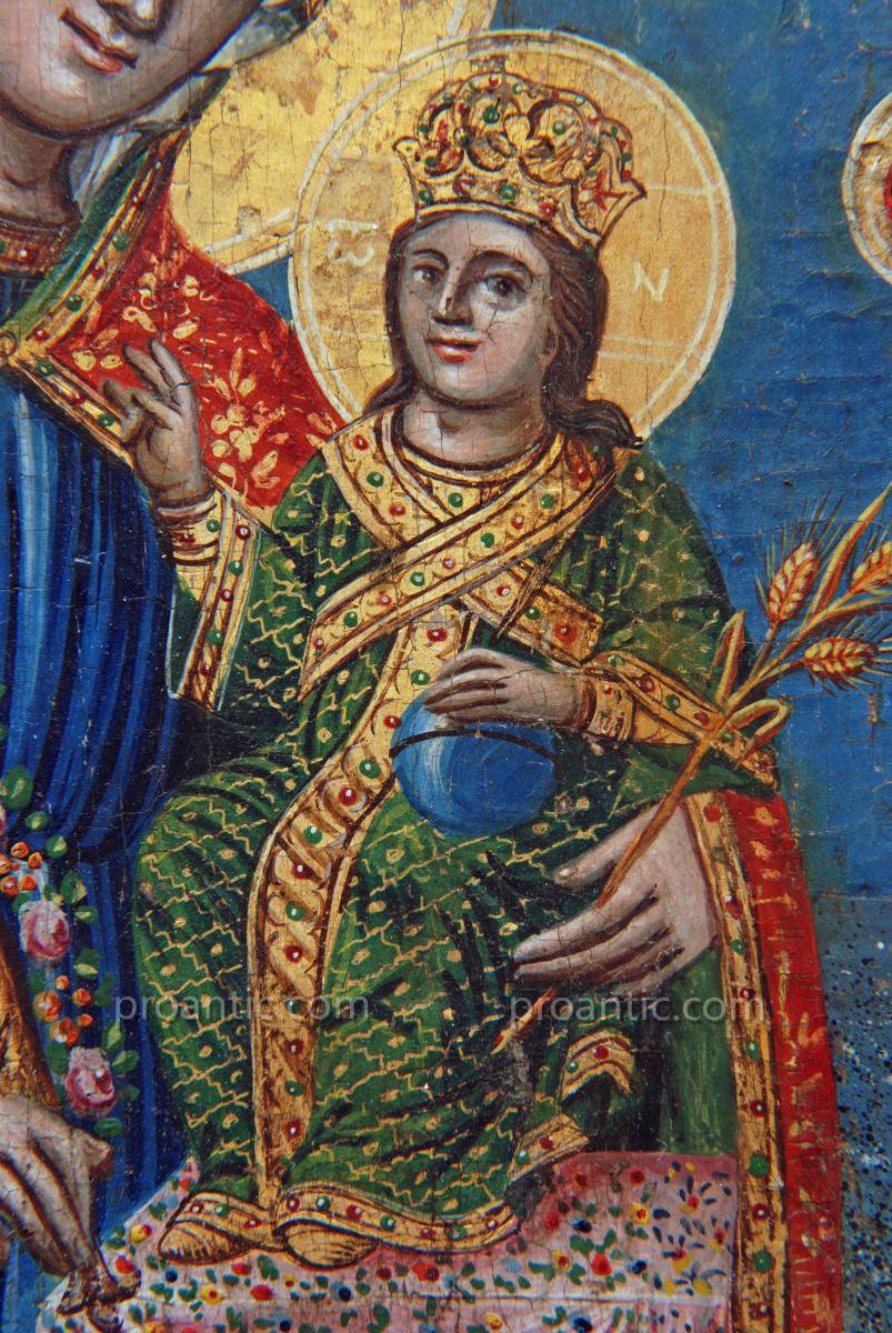 Icône Vierge Avec La Rose D´aucune Fletrissure - Icon Icone Ikone-photo-4