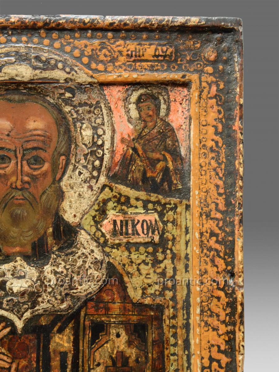 Icon Of St. Nicolas About 1680-photo-4