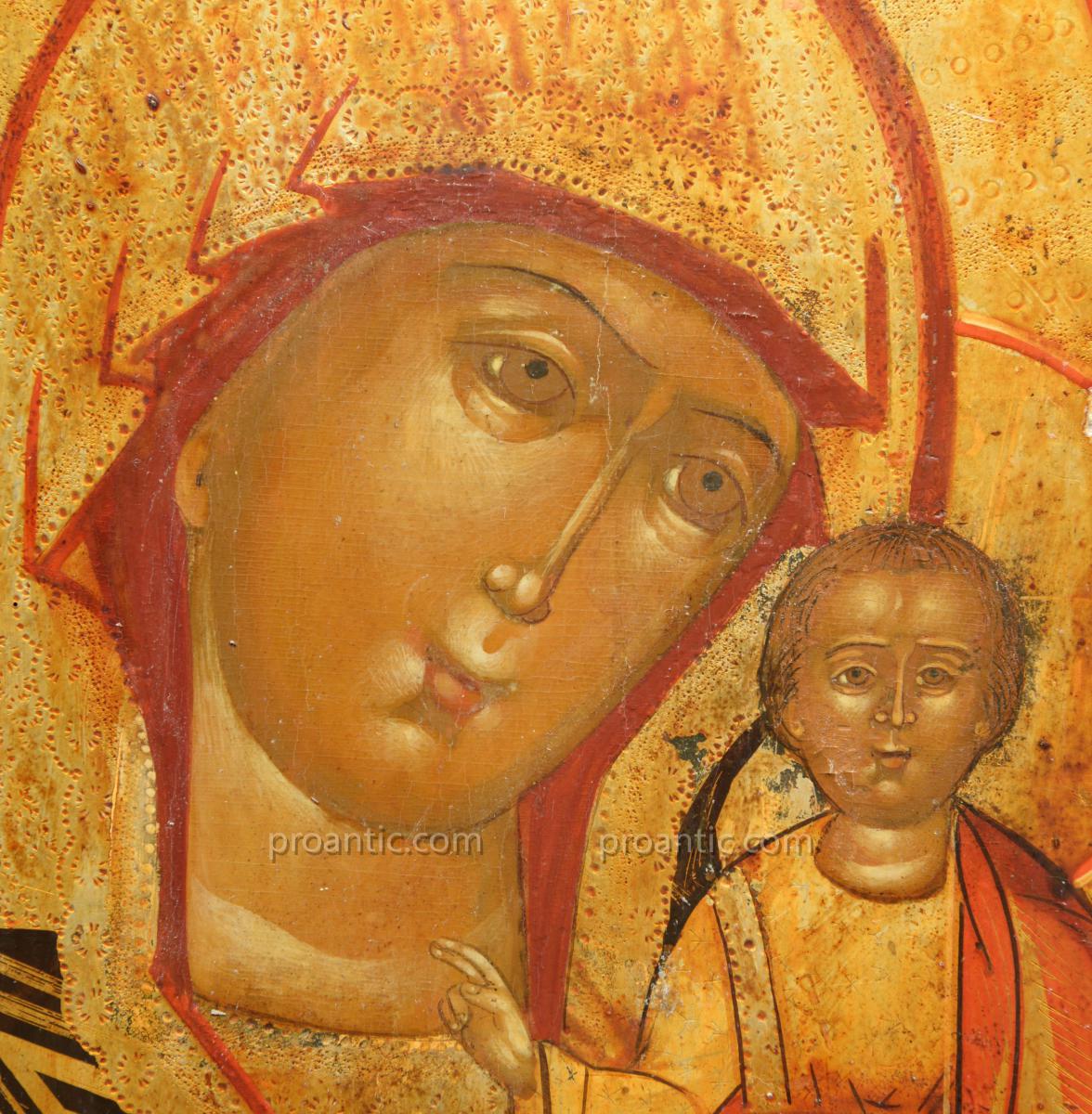 Icon Virgin Kazan With A Gilded Riza -photo-3