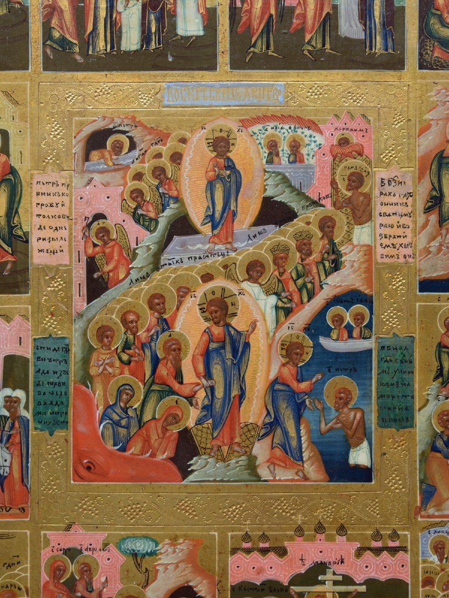 Icon Icon Icon Of The Great Feastdays 19th Century-photo-3