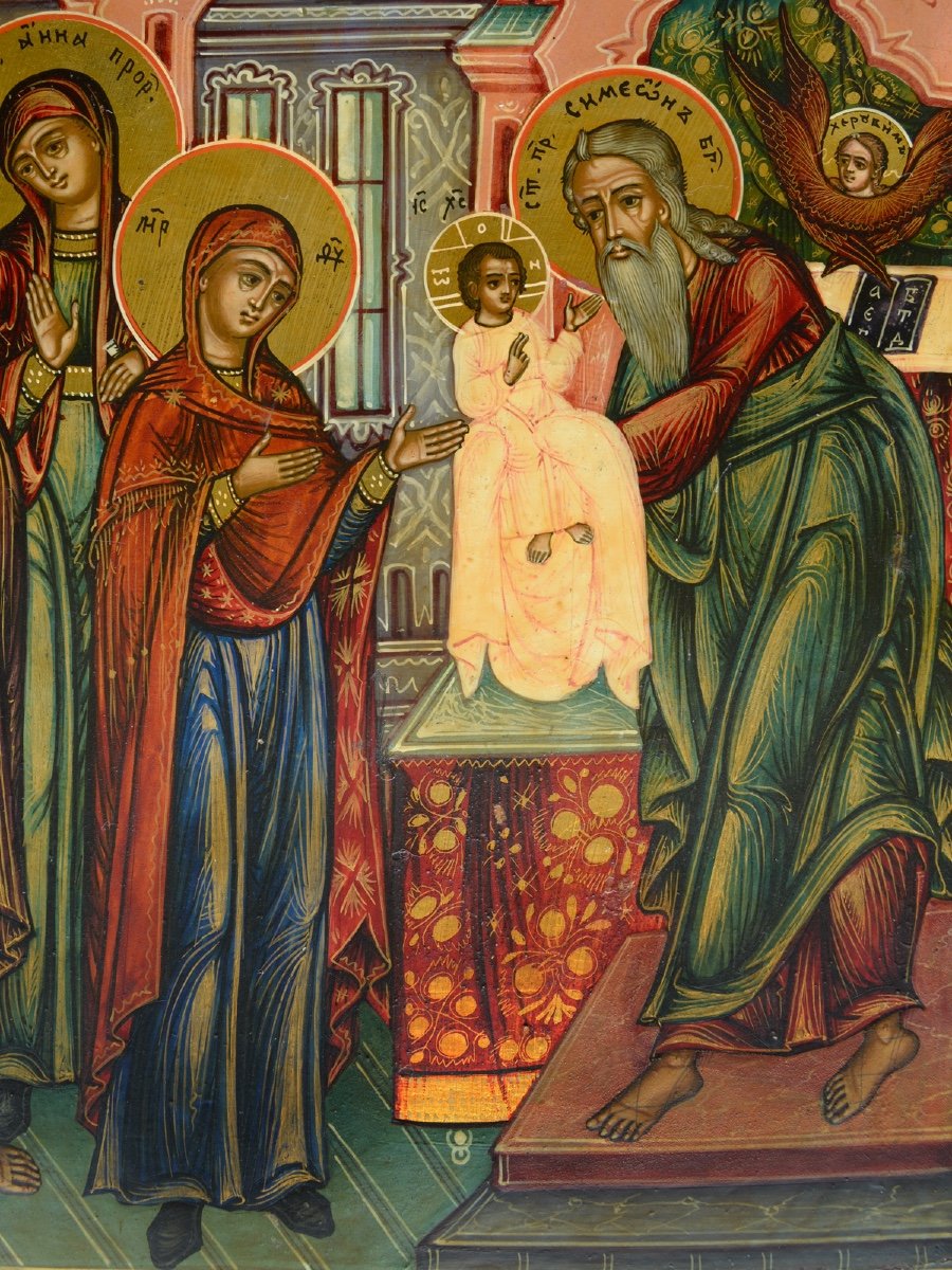 Icon "the Presentation Of Christ In The Temple"-photo-3