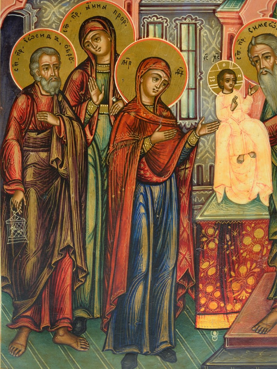 Icon "the Presentation Of Christ In The Temple"-photo-4