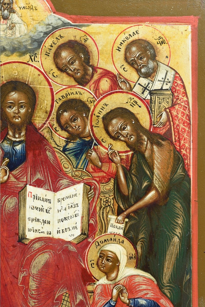  Icon Deesis Icon With Archangels Michael And Gabriel And Other Saints-photo-1