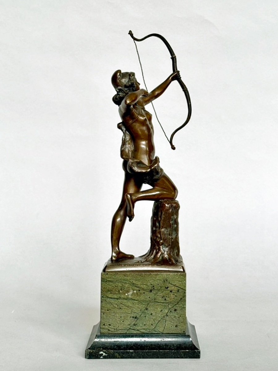 Diana Bronze Sculpture Circa 1900 Kowalczekski -photo-4
