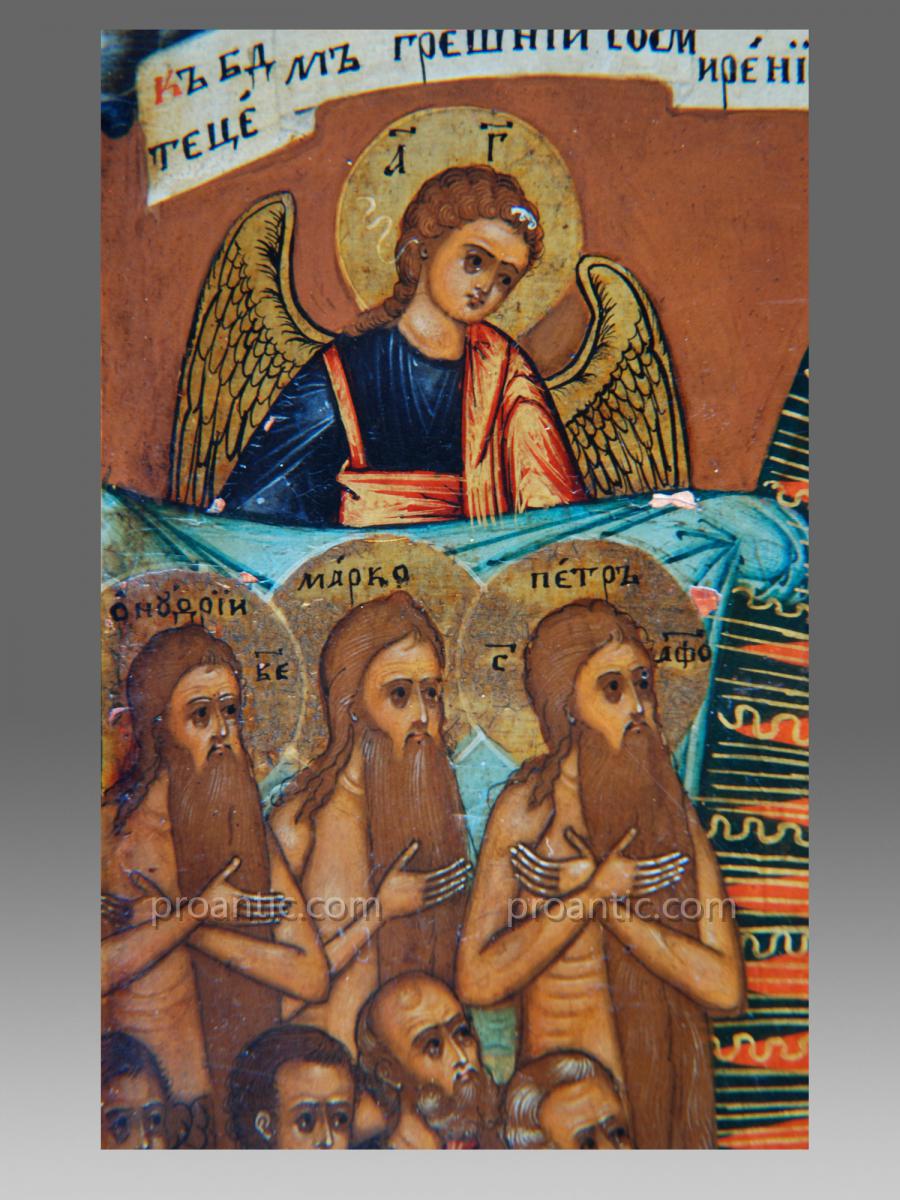 Icône de la Vierge Russie 19 ème siècle - Icon Icone Ikone -photo-4