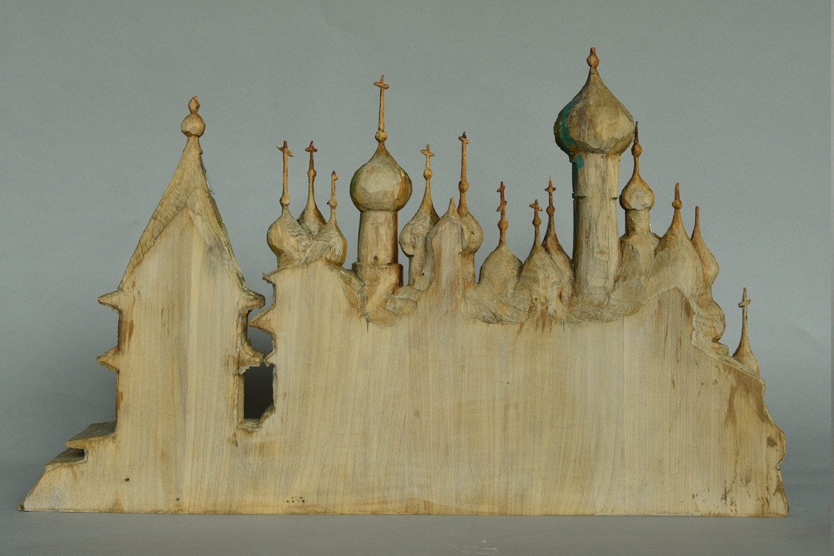Icon Sculpture Russia / Karelia Circa 1900 - 1915 Kizhi Pogost Church -photo-4