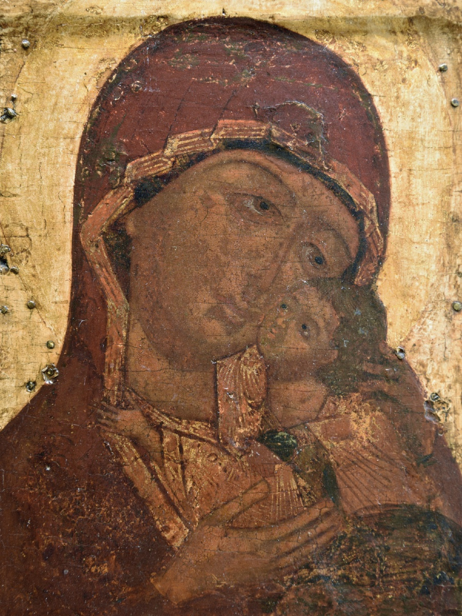 Icon Of The Virgin And Child, Moscow, Circa 1600-photo-2