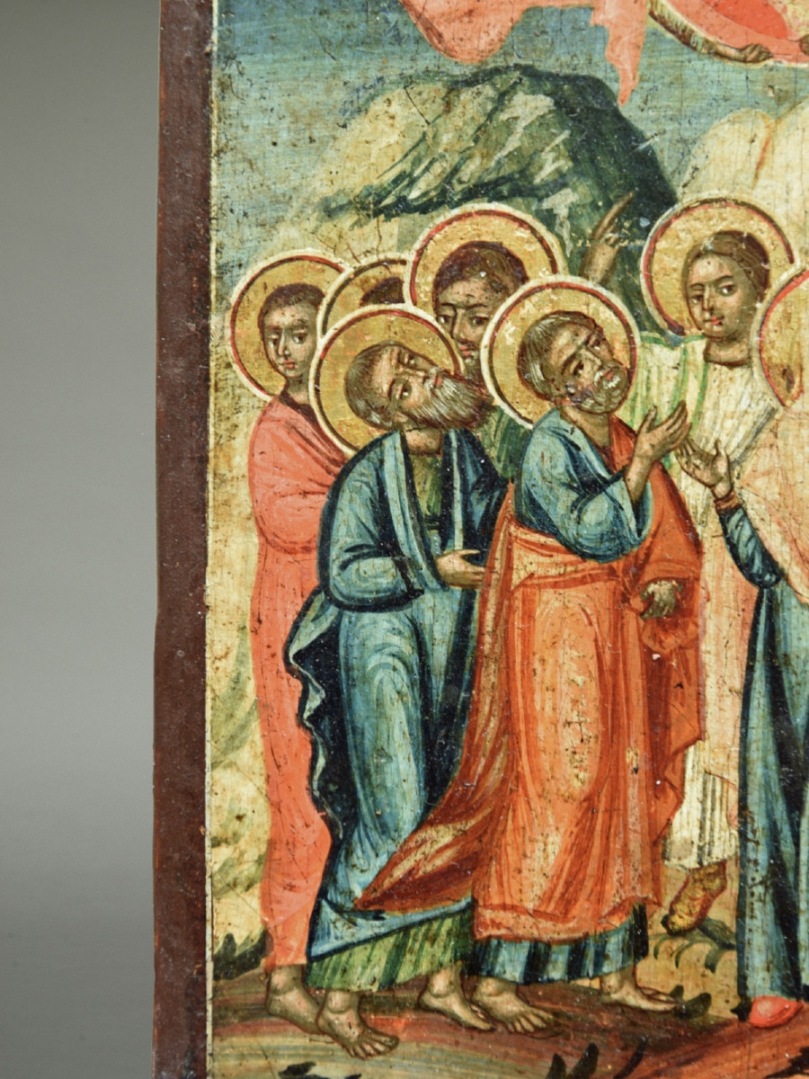 Icon Of The Ascension Of Christ, 18th Century, Greece-photo-4
