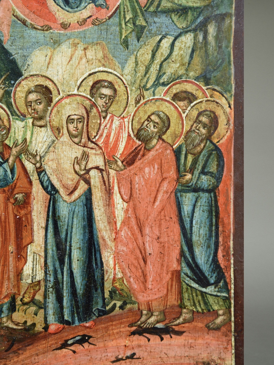Icon Of The Ascension Of Christ, 18th Century, Greece-photo-1