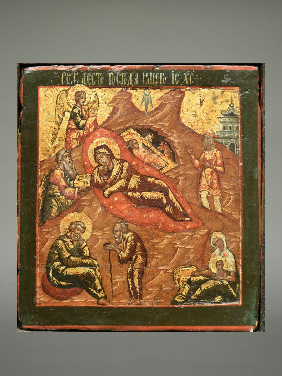 Icône Icone Icon Diptyque Russie 18 ème siècle-photo-1