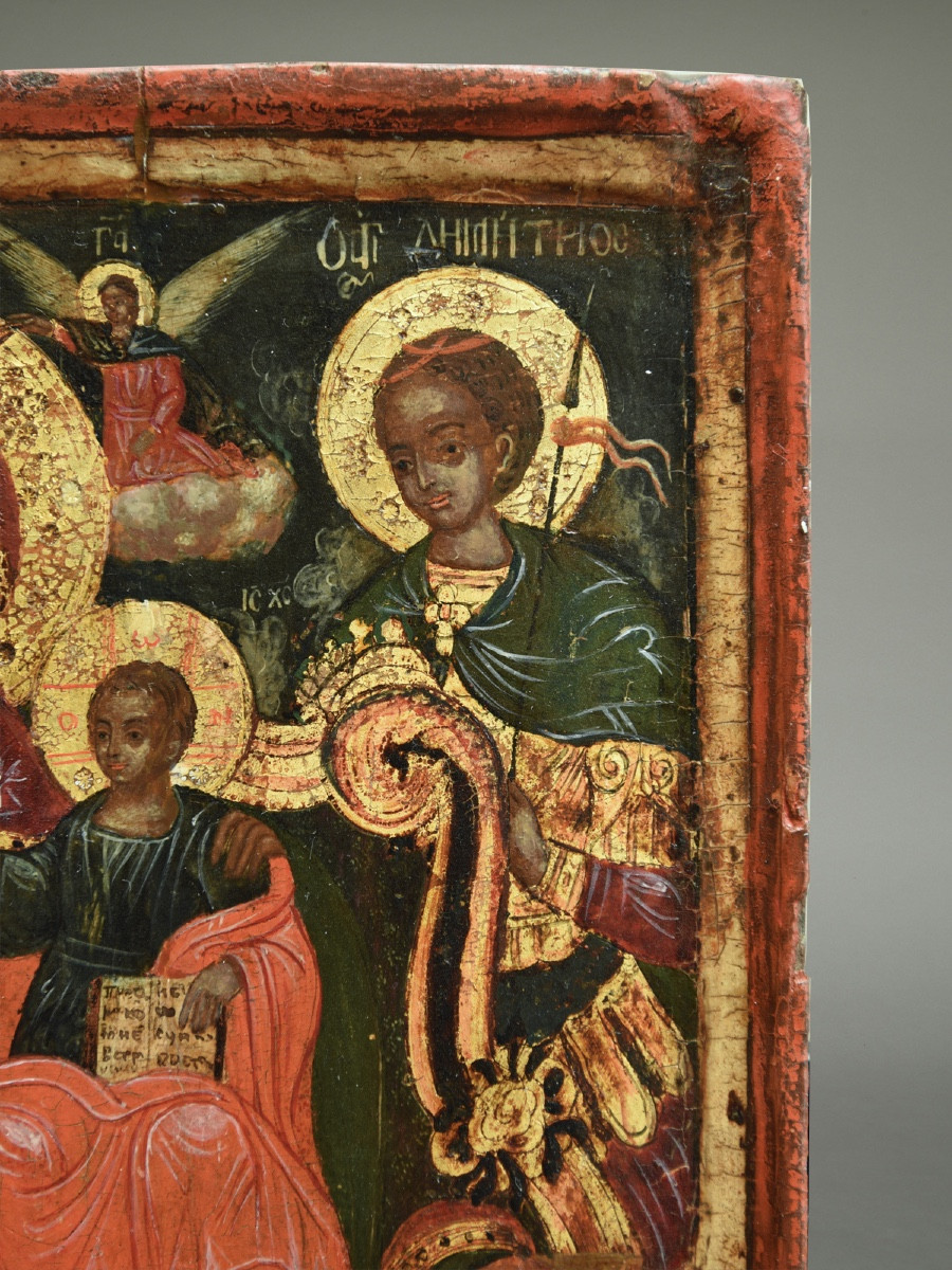 Icône icone icon Vierge à l'enfant 18 ème siécle  Grèce-photo-4