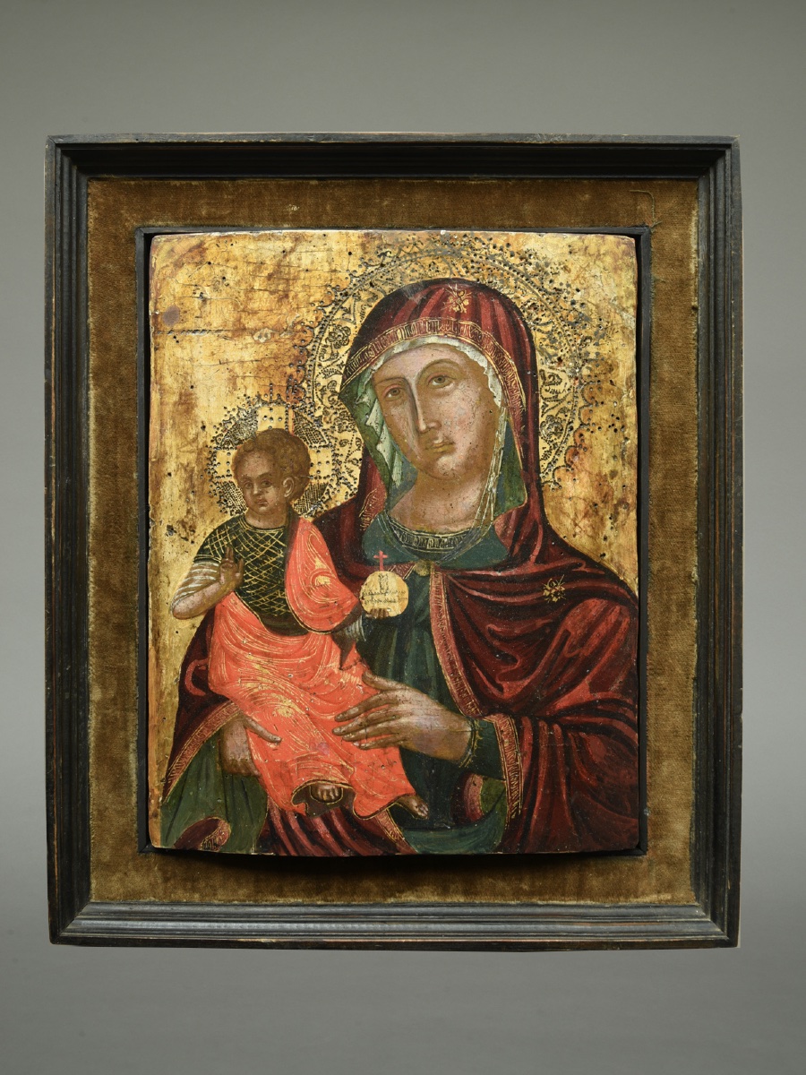 Icône Icon Icone Vierge à l'enfant Greco- italienne vers 1680 