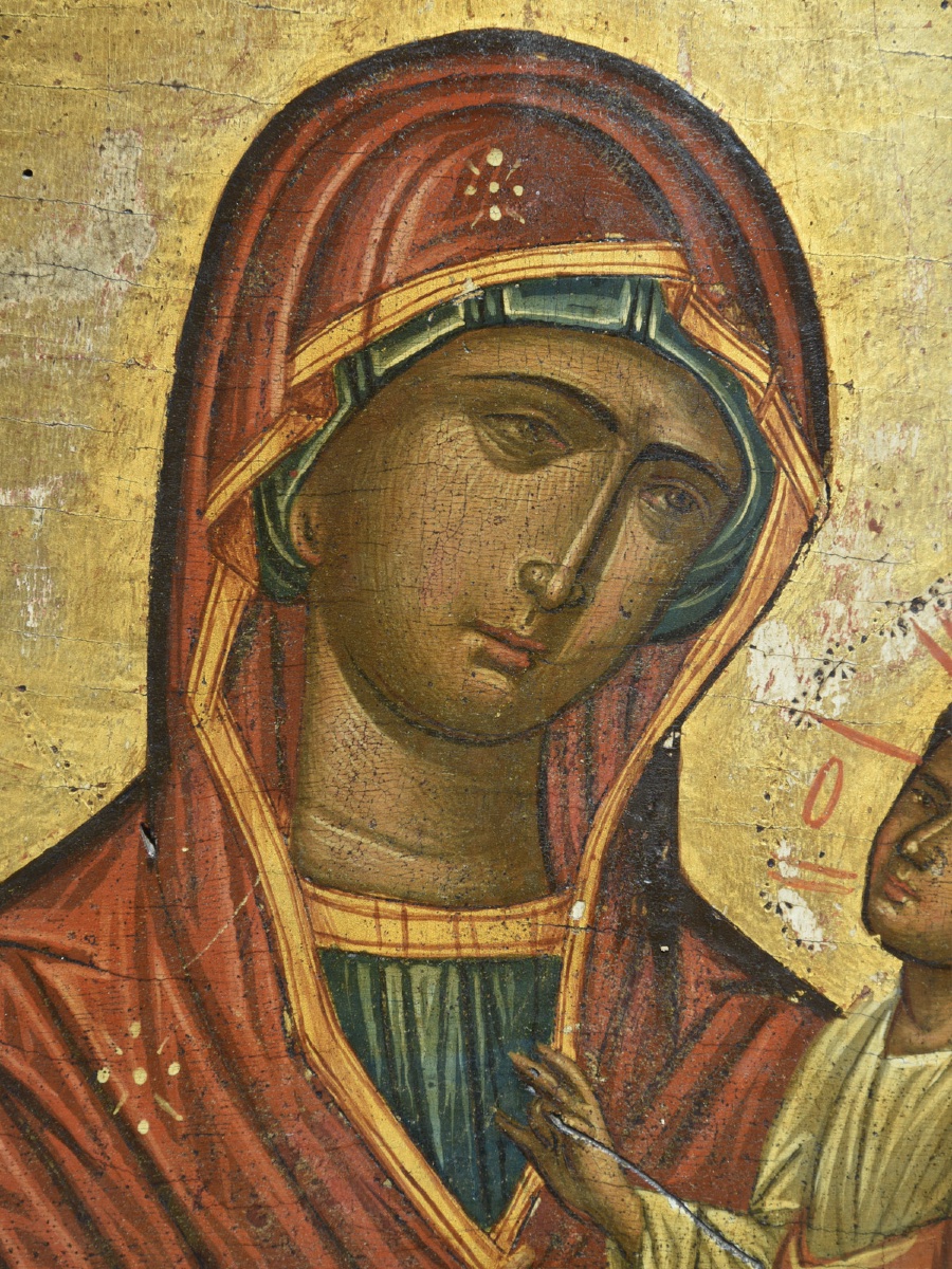 Icon Icon Icon Crete Virgin And Child Hodegetria 17th Century-photo-2