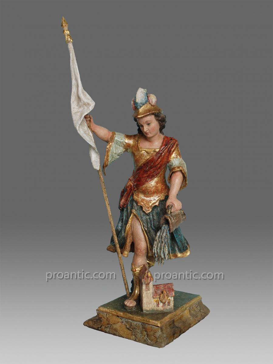 Sculptures Saint Florian Italie Vers 1780-photo-2
