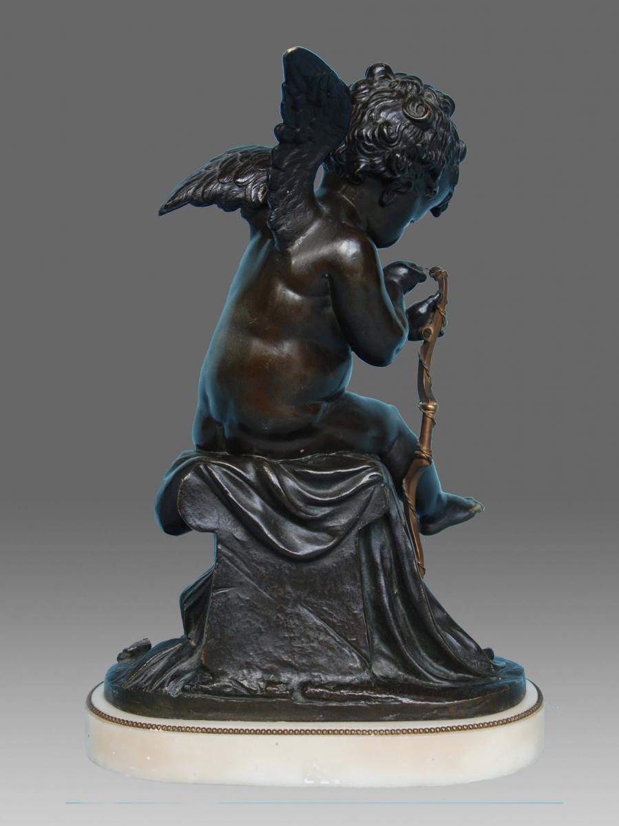 Bronze Angel Lemire End 19th Century-photo-3